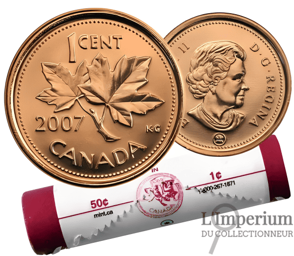 Canada - Rouleau Original de 1 Cent 2007 Magnétique