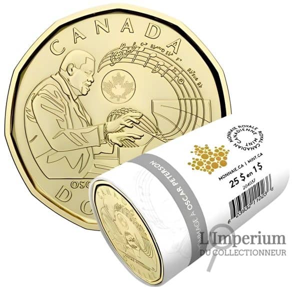 Canada - Rouleau Spécial de 1$ 2022 - Hommage à Oscar Peterson