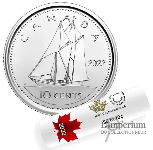 CANADA Rouleau Spéciaux de 10 Cents 2022