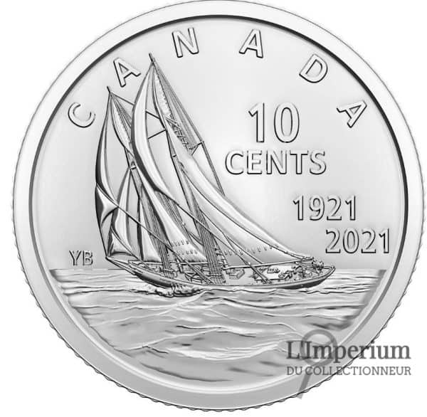 Canada - 10 Cents 2021 100e Anniversaire du Bluenose - Épreuve