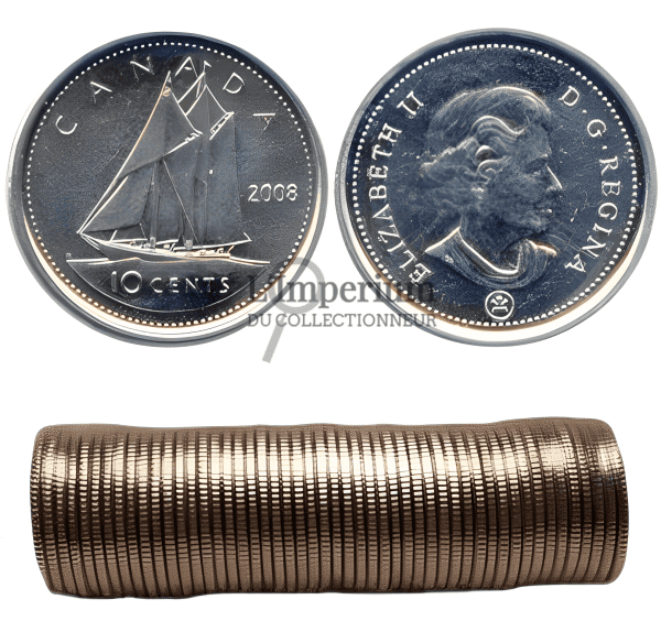 Canada - Rouleau Original de 10 Cents 2008 MRC Logo
