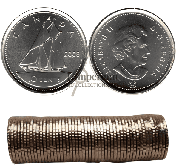 Canada - Rouleau Original de 10 Cents 2009