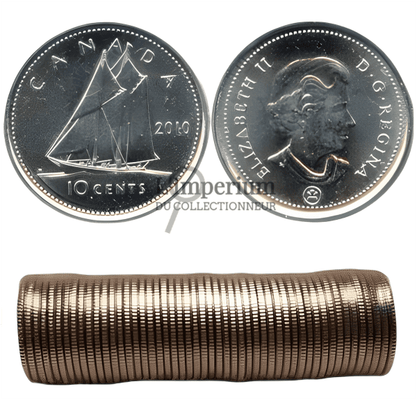 Canada - Rouleau Original de 10 Cents 2010