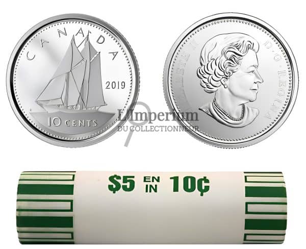 Canada - Rouleau Original de 10 Cents 2019