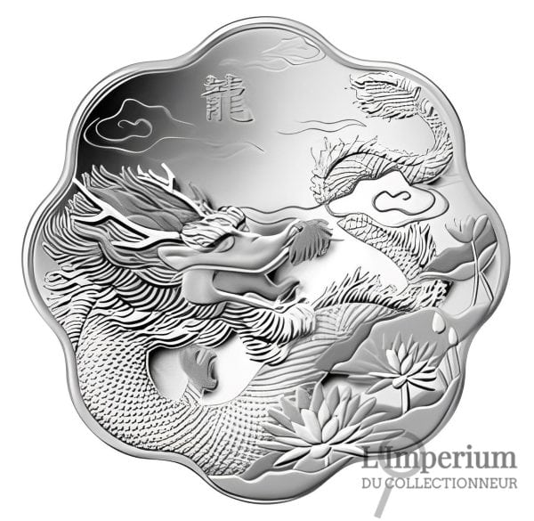 Canada - 15 Dollars en Argent Pur 2012 Année du Dragon