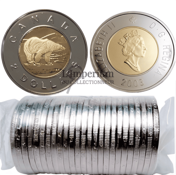 Canada - Rouleau Original 2 Dollars 2003 Ancien Effigie