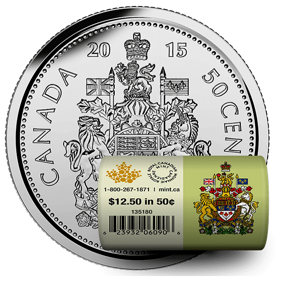 Canada - Rouleau Original 50 Cents 2015 - Logo MRC