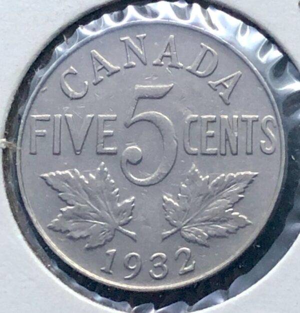 CANADA - 5 Cents 1932