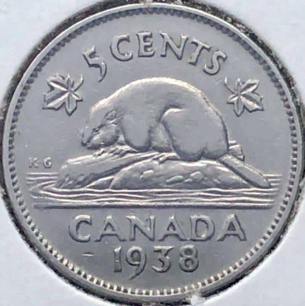 Canada - 5 Cents 1938 - Circulé