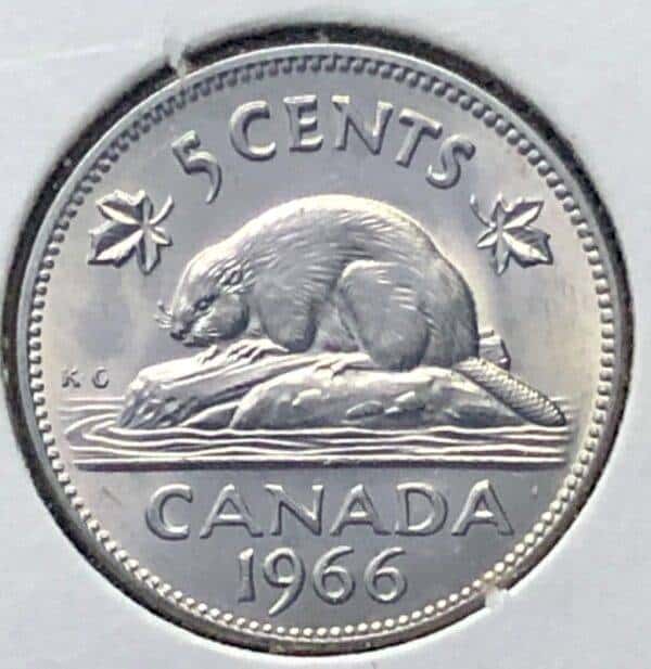 CANADA - 5 Cents 1966 - B.UNC
