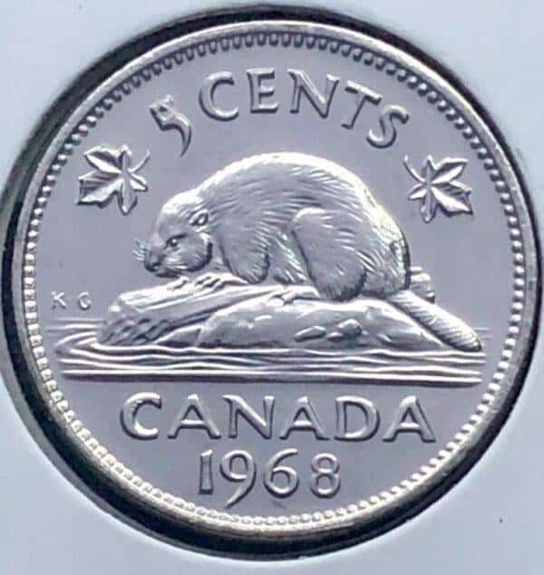 Canada - 5 Cents 1968 - B.UNC