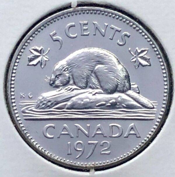 CANADA - 5 Cents 1972 - B.UNC
