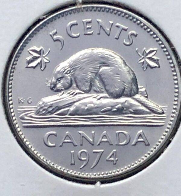 CANADA - 5 Cents 1974 - B.UNC