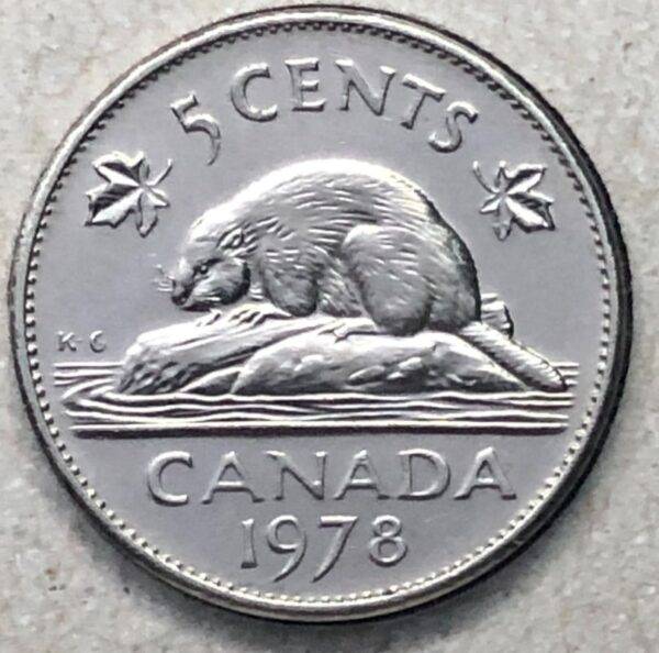 CANADA - 5 Cents 1978 - B.UNC