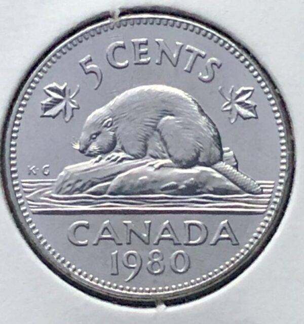 Canada - 5 Cents 1980 - B.UNC