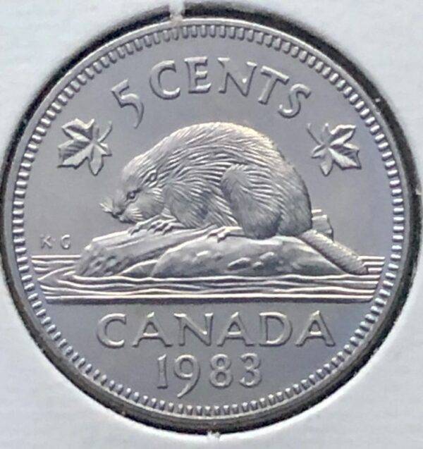 CANADA - 5 Cents 1983 - B.UNC
