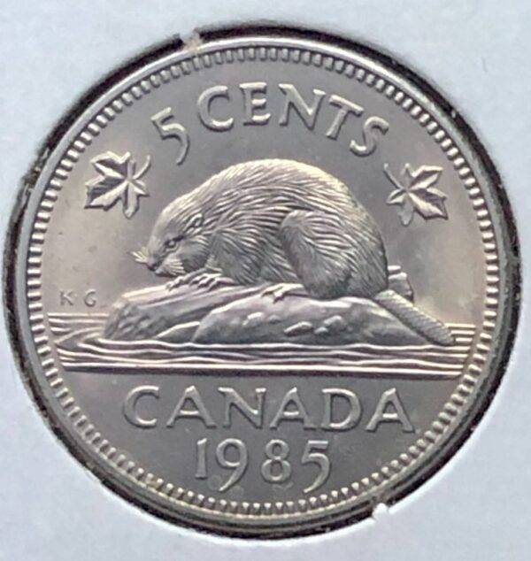 CANADA - 5 Cents 1985 - B.UNC
