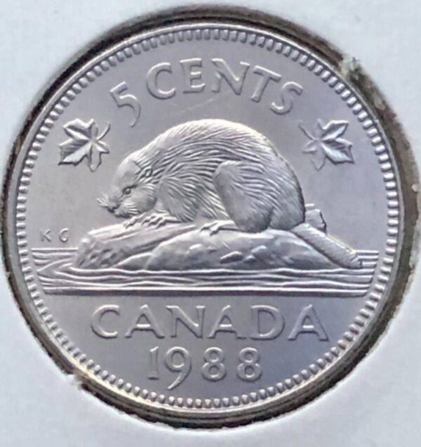 CANADA - 5 Cents 1988 - B.UNC