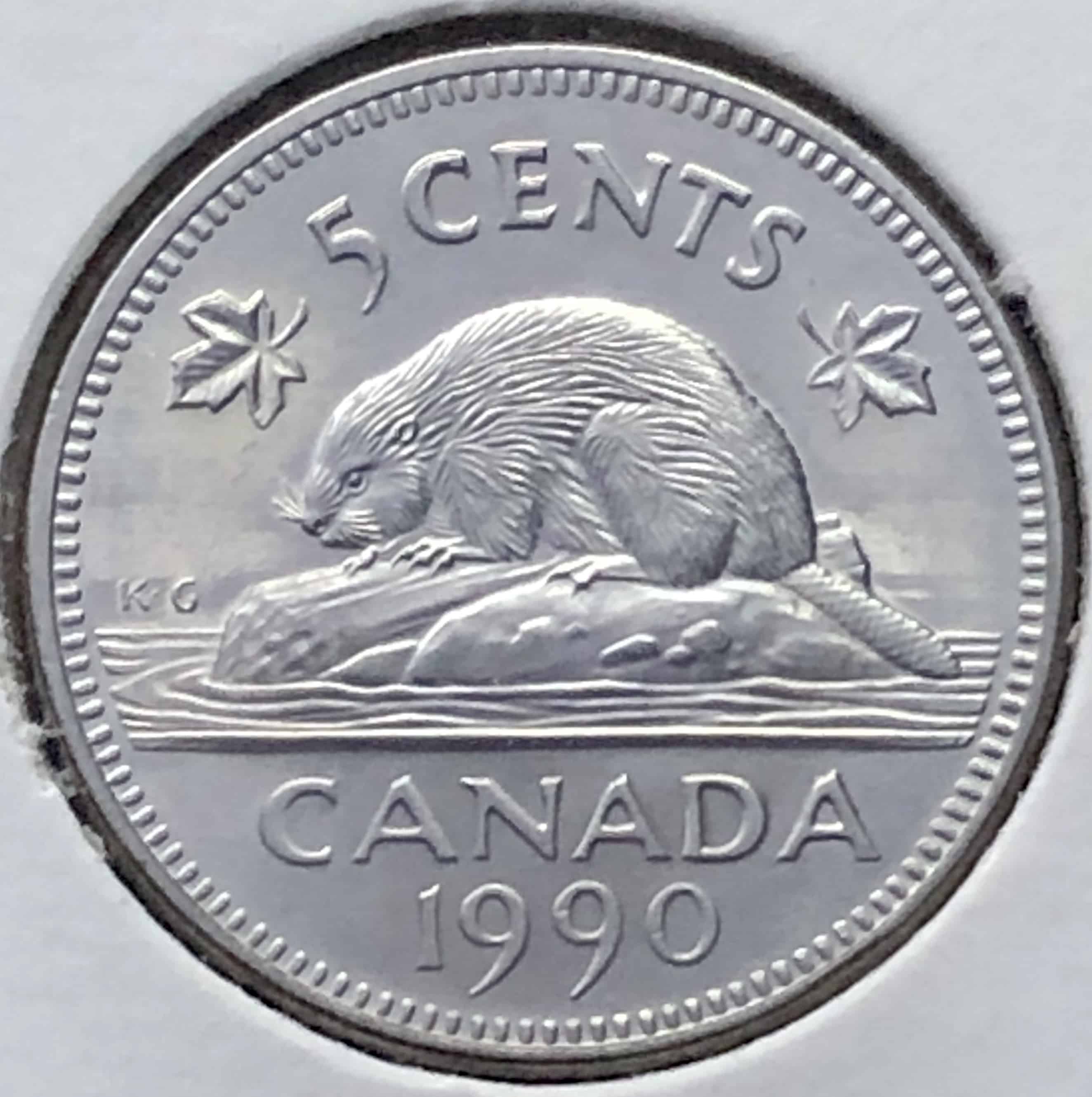 Canada - 5 Cents 1990 - UNC