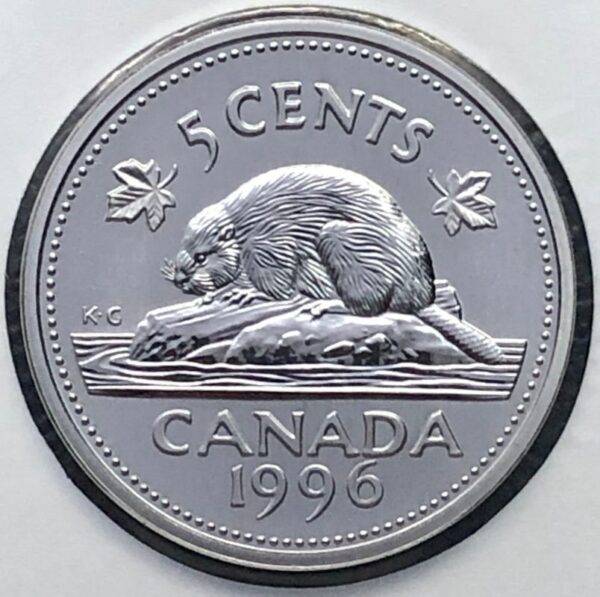 CANADA - 5 Cents 1996 - 6 près - B.UNC