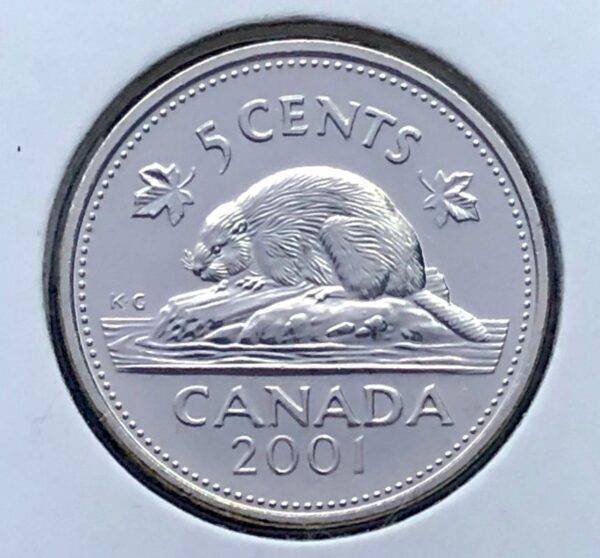 Canada - 5 Cents 2001 - B.UNC