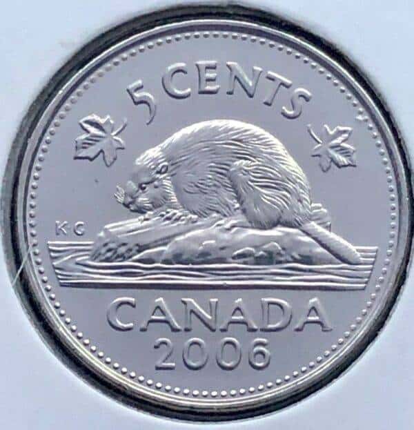 Canada - 5 Cents 2006 MRC Logo - B.UNC