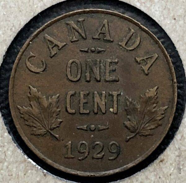 CANADA - 1 Cent 1929 - 9 Bas