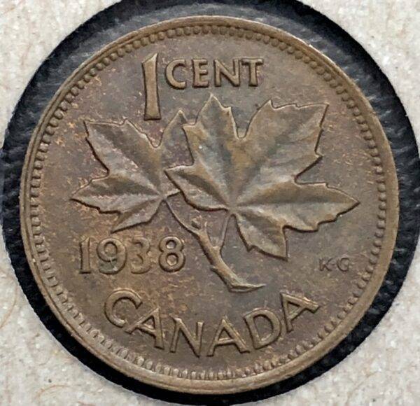 Canada - 1 Cent 1938 - Circulé