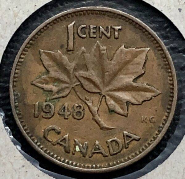 Canada - 1 Cent 1948 - A Entre Denticule - Circulé