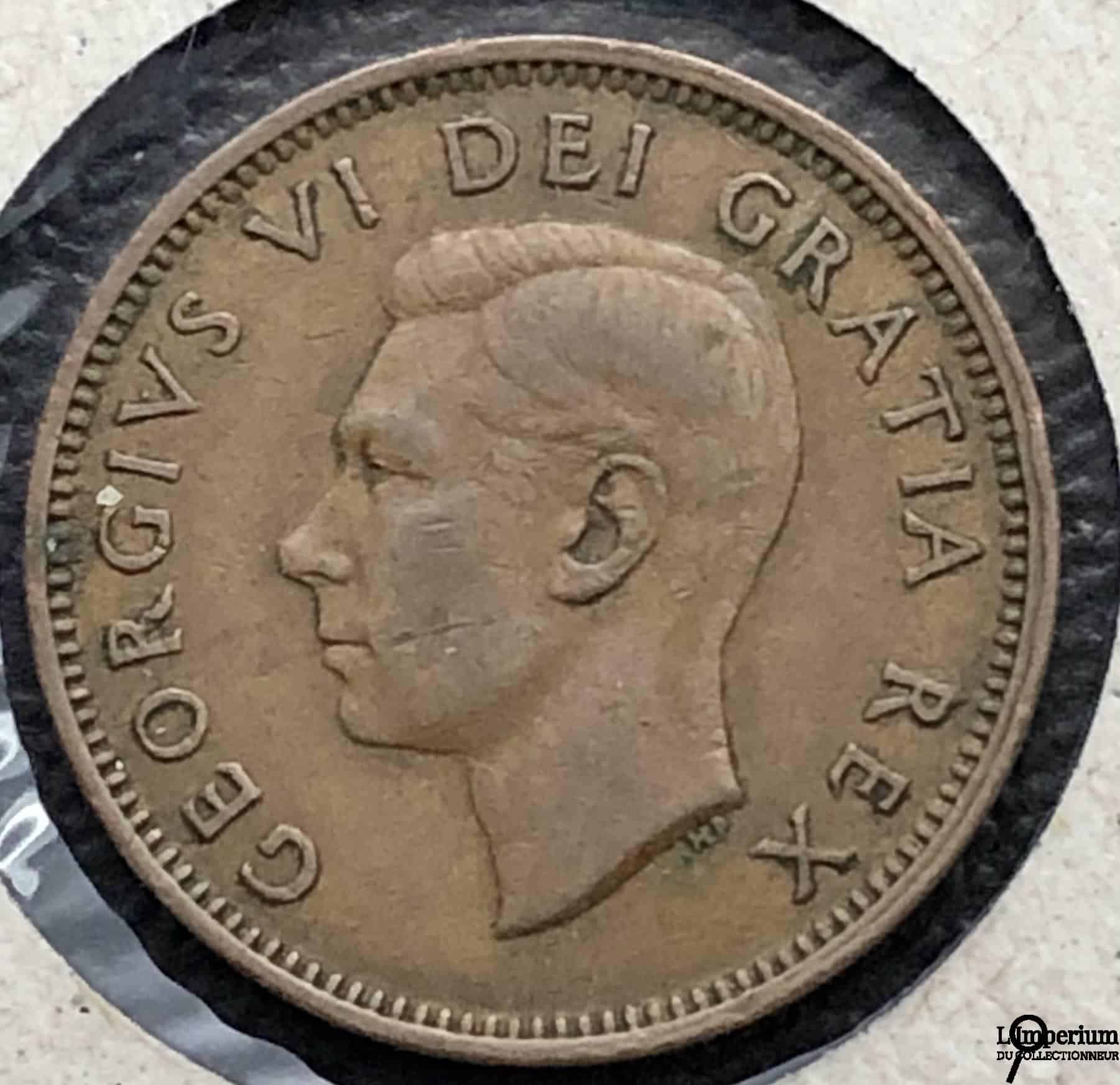 CANADA - 1 Cent 1948 - A sur Petite Denticule