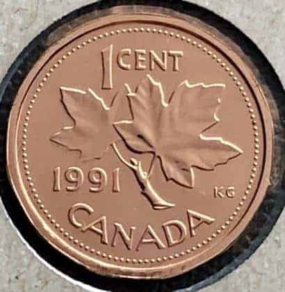 CANADA - 1 Cent 1991