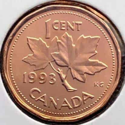 CANADA - 1 Cent 1993