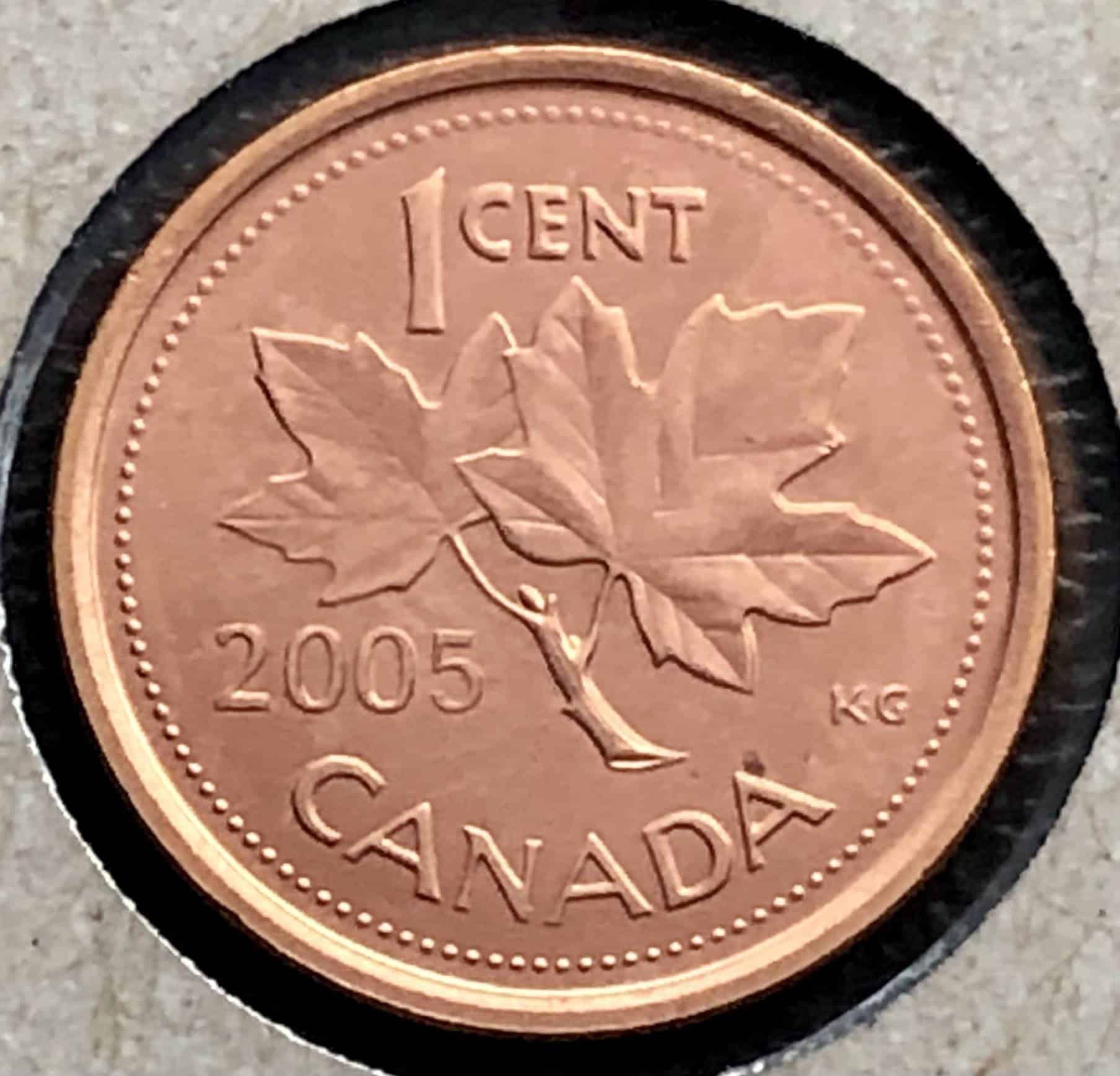 CANADA - 1 Cent 2005 - Non-Magnétique - B.UNC