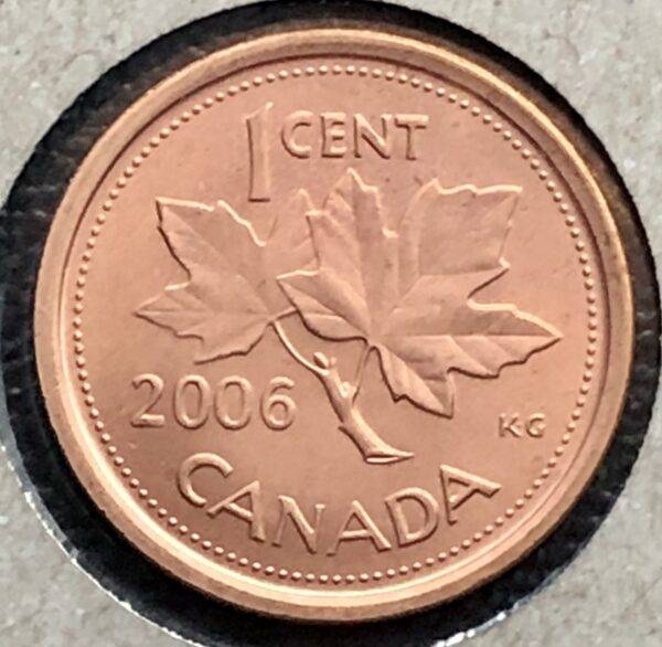 CANADA - 1 Cent 2006 - Magnétique - MRC Logo - B.UNC
