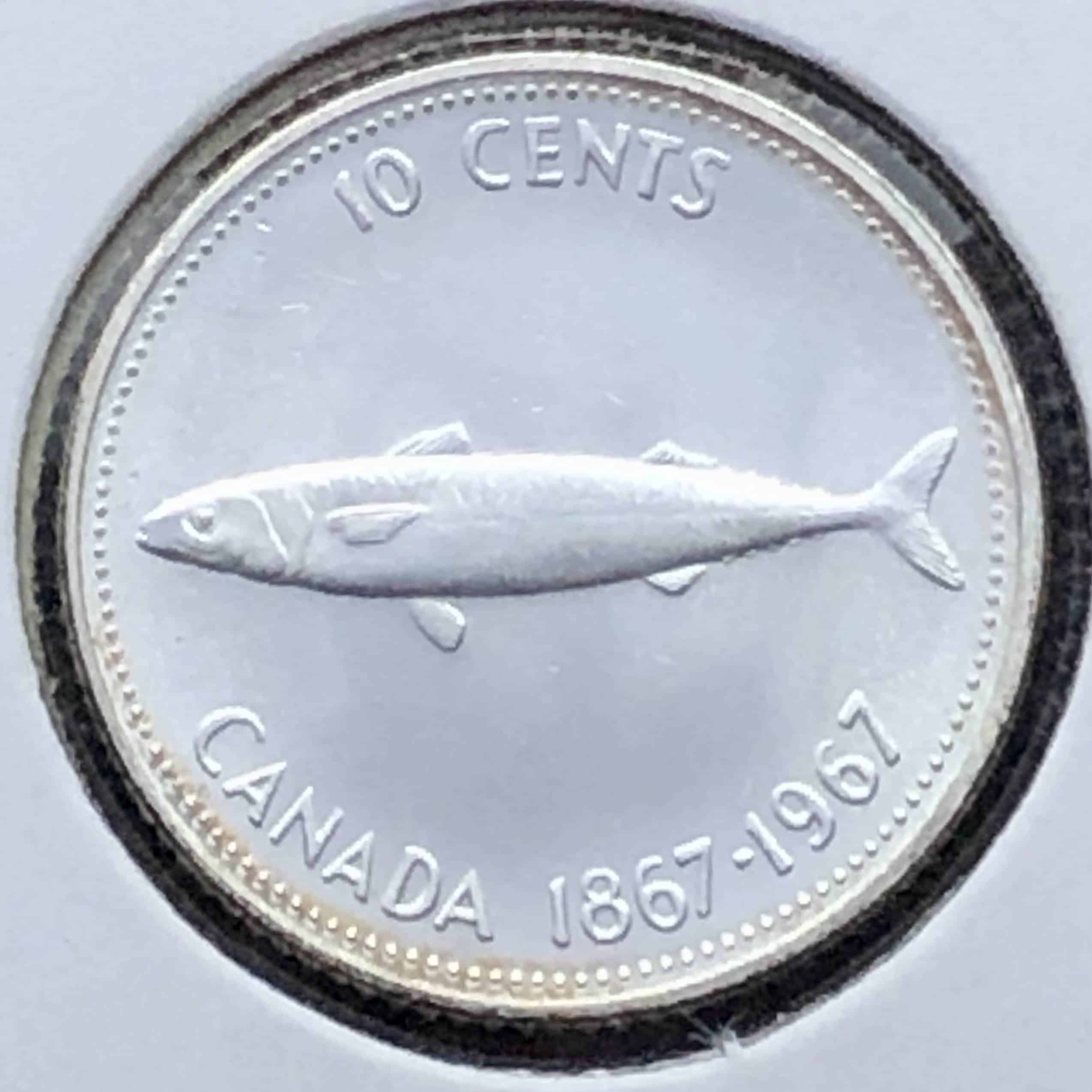 Canada - 10 cents 1867-1967 Maquereau - B.UNC