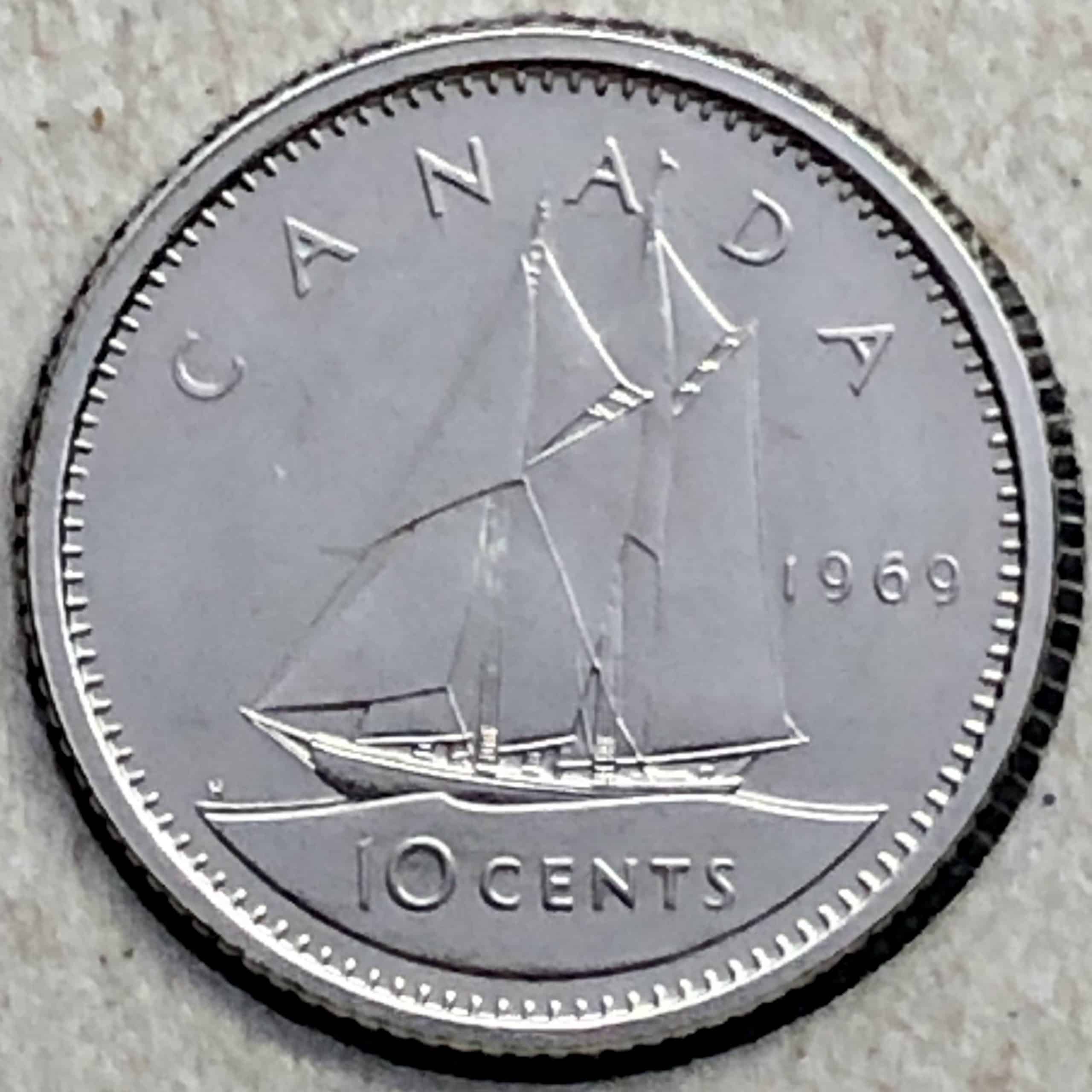 Canada - 10 Cents 1969 - B.UNC
