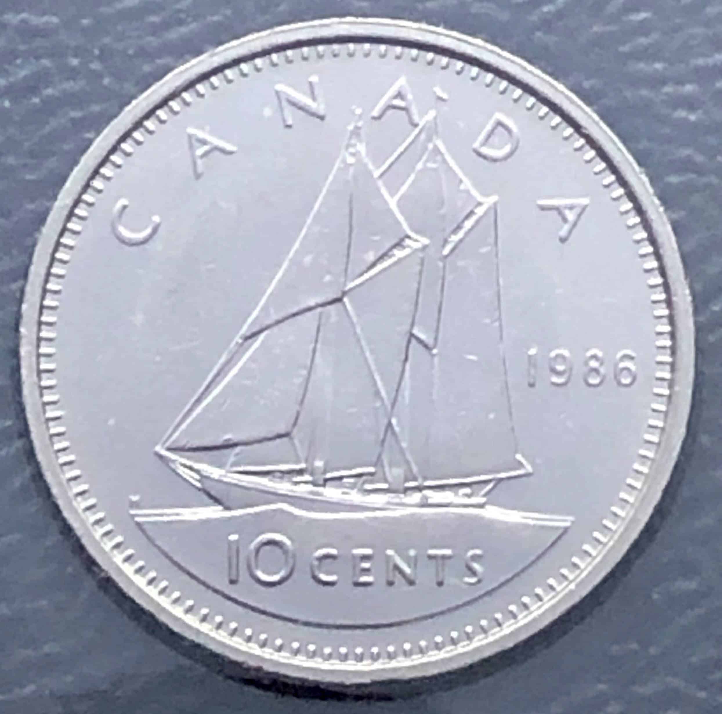 Canada - 10 Cents 1986 - B.UNC