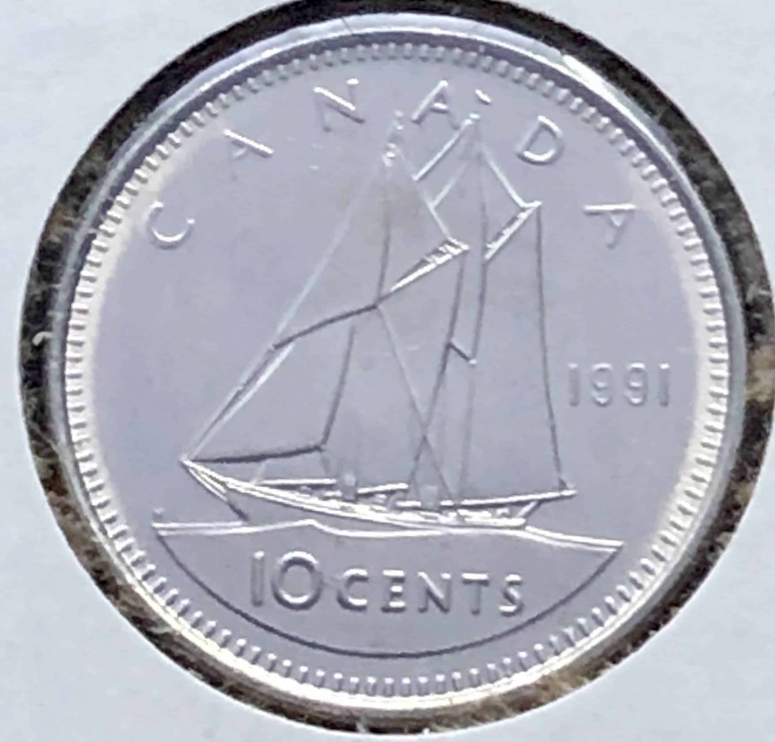 Canada - 10 Cents 1991 - B.UNC