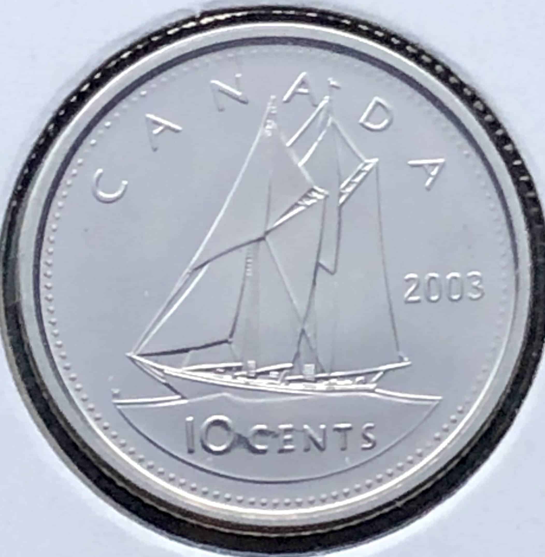 Canada - 10 cents 2003P Nouvelle-Éffigie - B.UNC