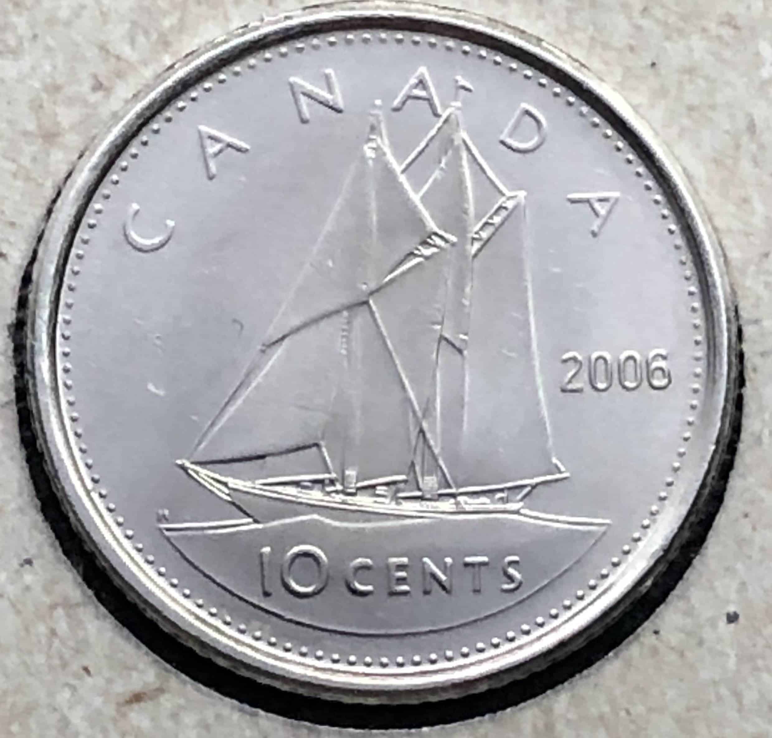 Canada - 10 cents 2006 MRC Logo - B.UNC