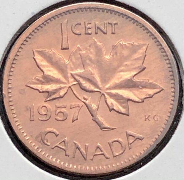Canada - 1 Cent 1957 - Circulé