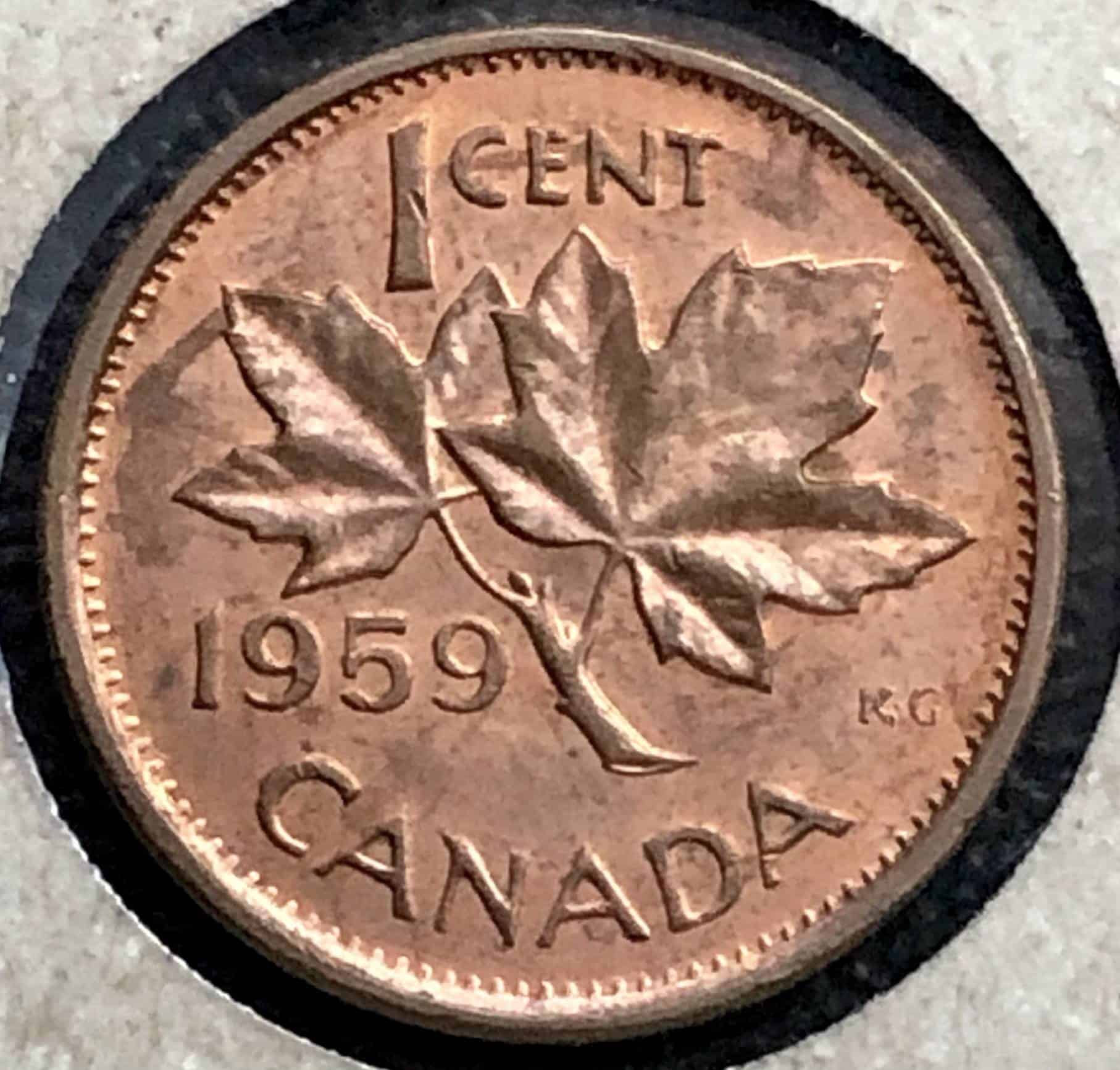 Canada - 1 Cent 1959 - Circulé