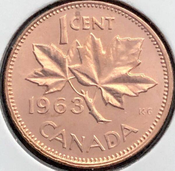 CANADA - 1 Cent 1963 - B.UNC
