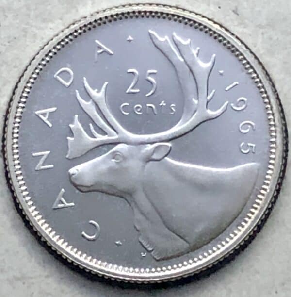 Canada - 25 Cents 1965 - Circulé