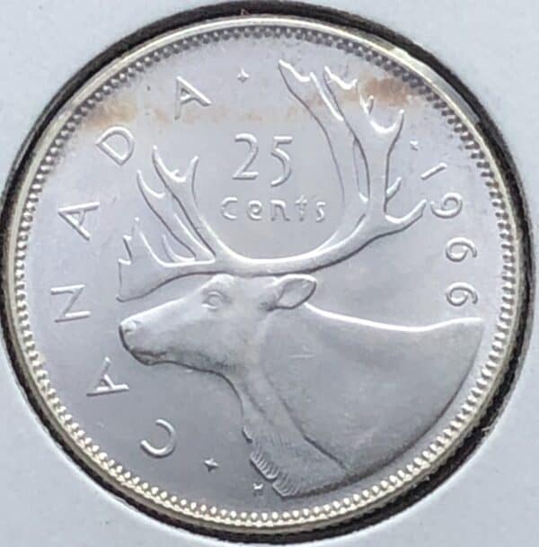 Canada - 25 Cents 1966 - EF-AU