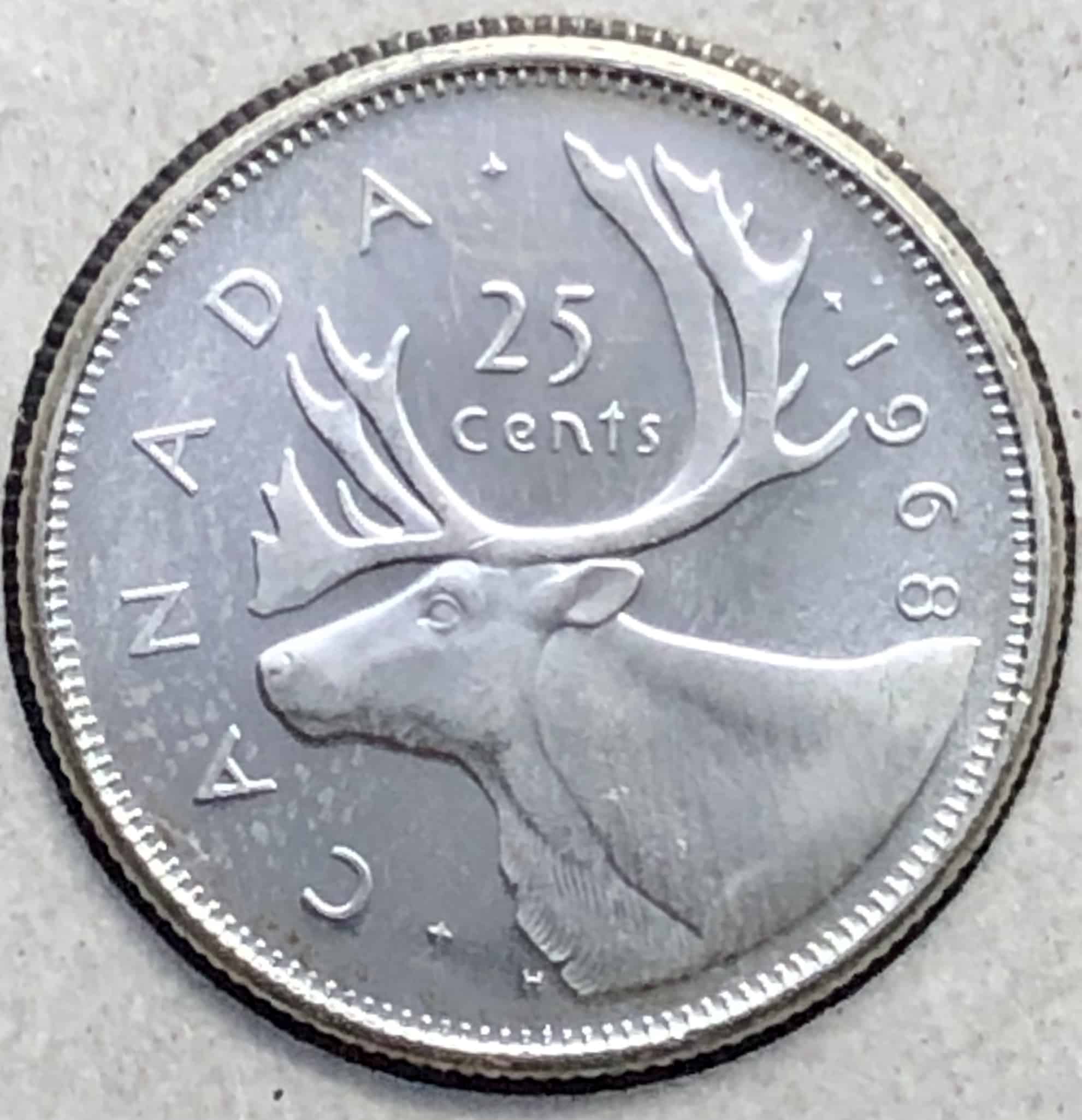 Canada - 25 Cents 1968 - .500 Argent - UNC