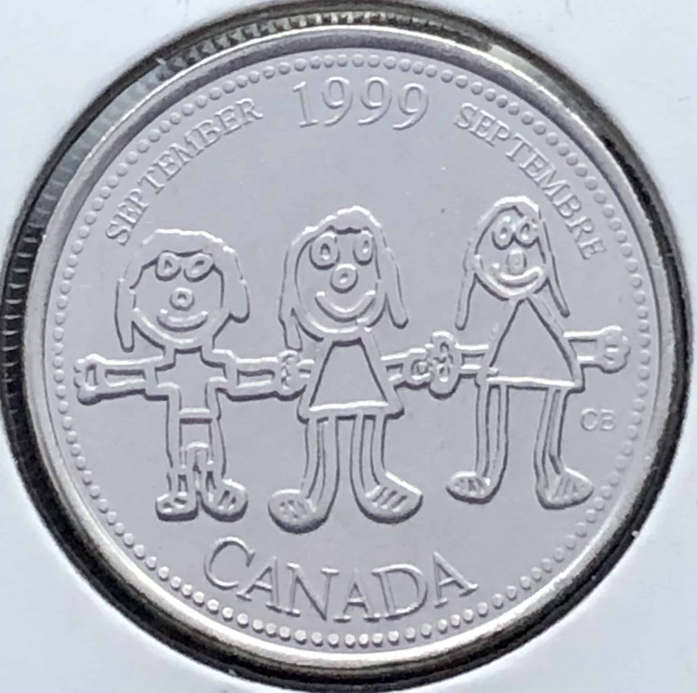 Canada - 25 Cents 1999 Canada dans les yeux d'un enfant Septembre - B.UNC