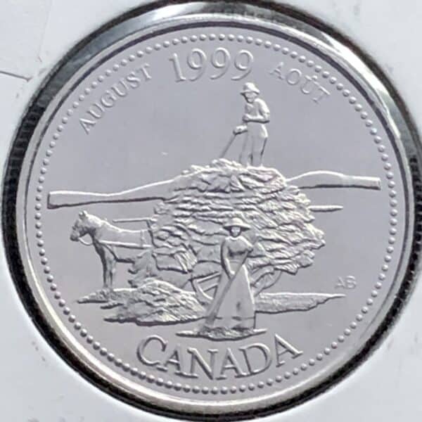 Canada - 25 Cents 1999 L'Esprit Pionnier Août - B.UNC
