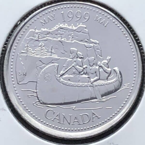 Canada - 25 Cents 1999 Les Voyageurs Mai - B.UNC