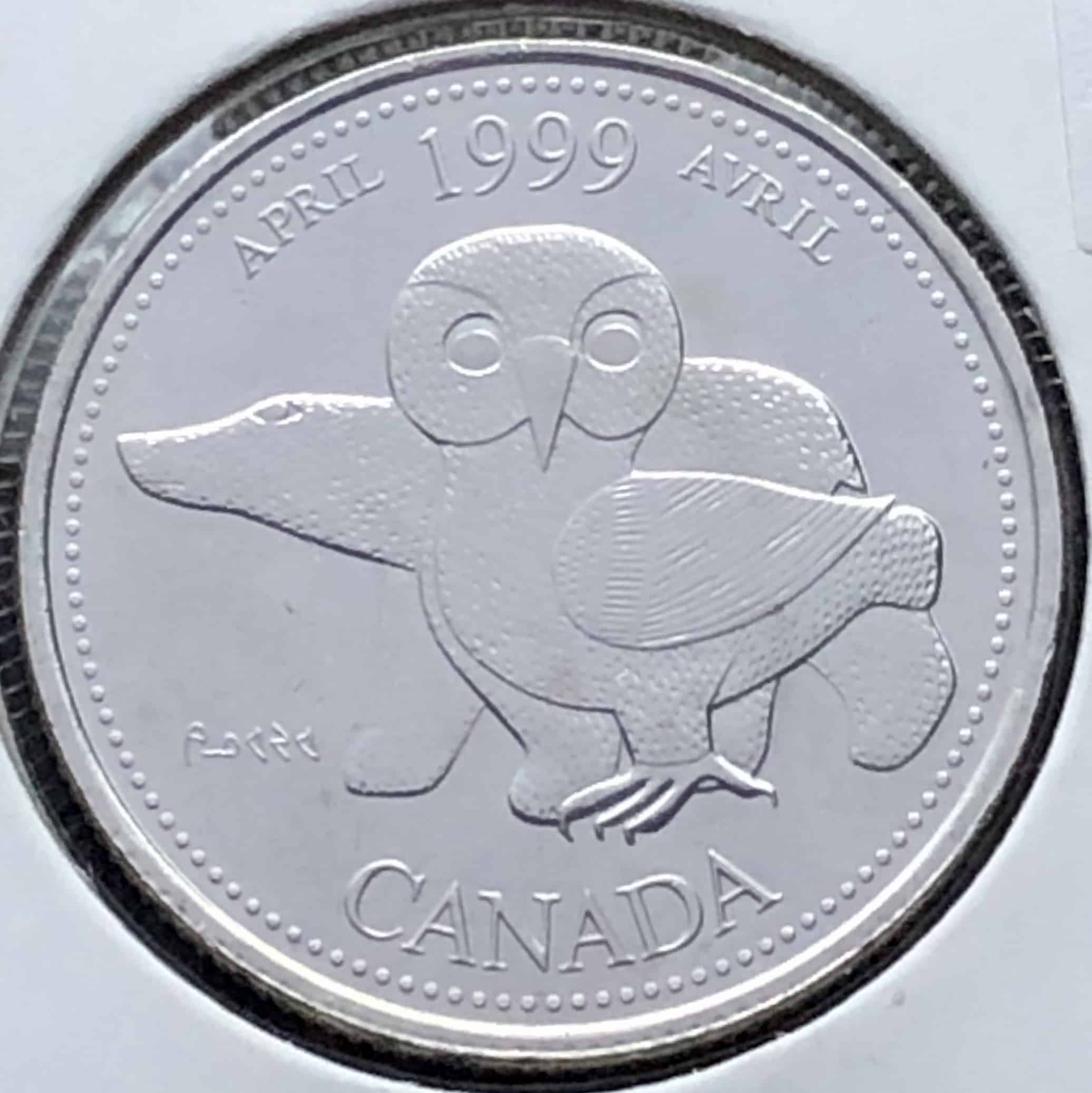 Canada - 25 Cents 1999 Notre Patrimoine du Nord Avril - B.UNC